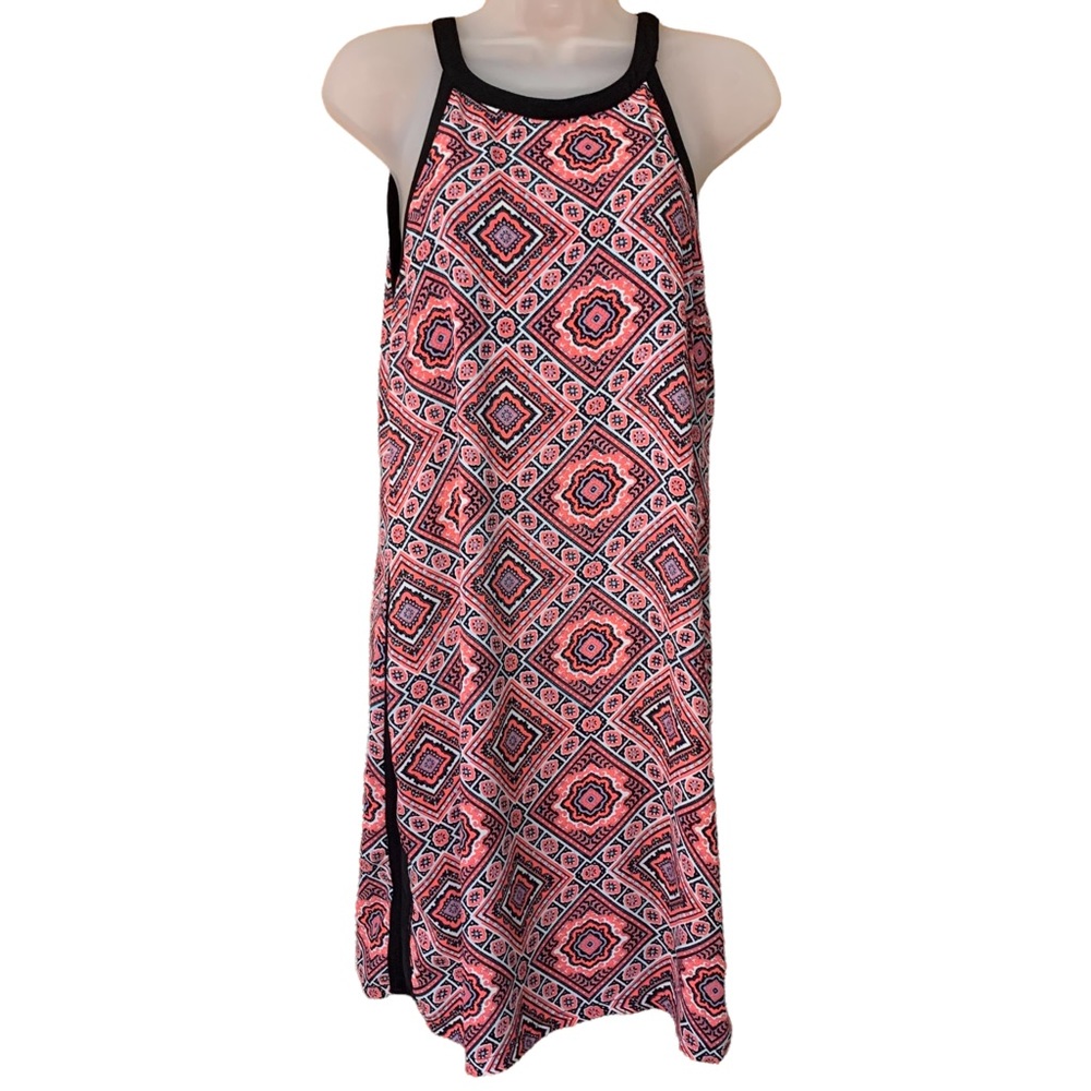 Maurices Boho Halter Tie Geometric Print Sundress Small